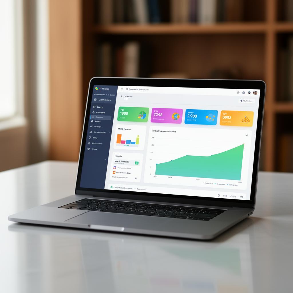 Dashboard de gestão de projetos do Mais Controle